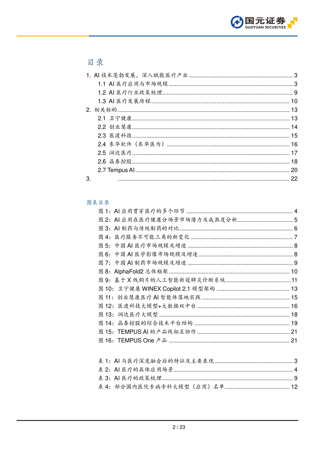 AI医疗行业研究报告-AI医疗前景广阔