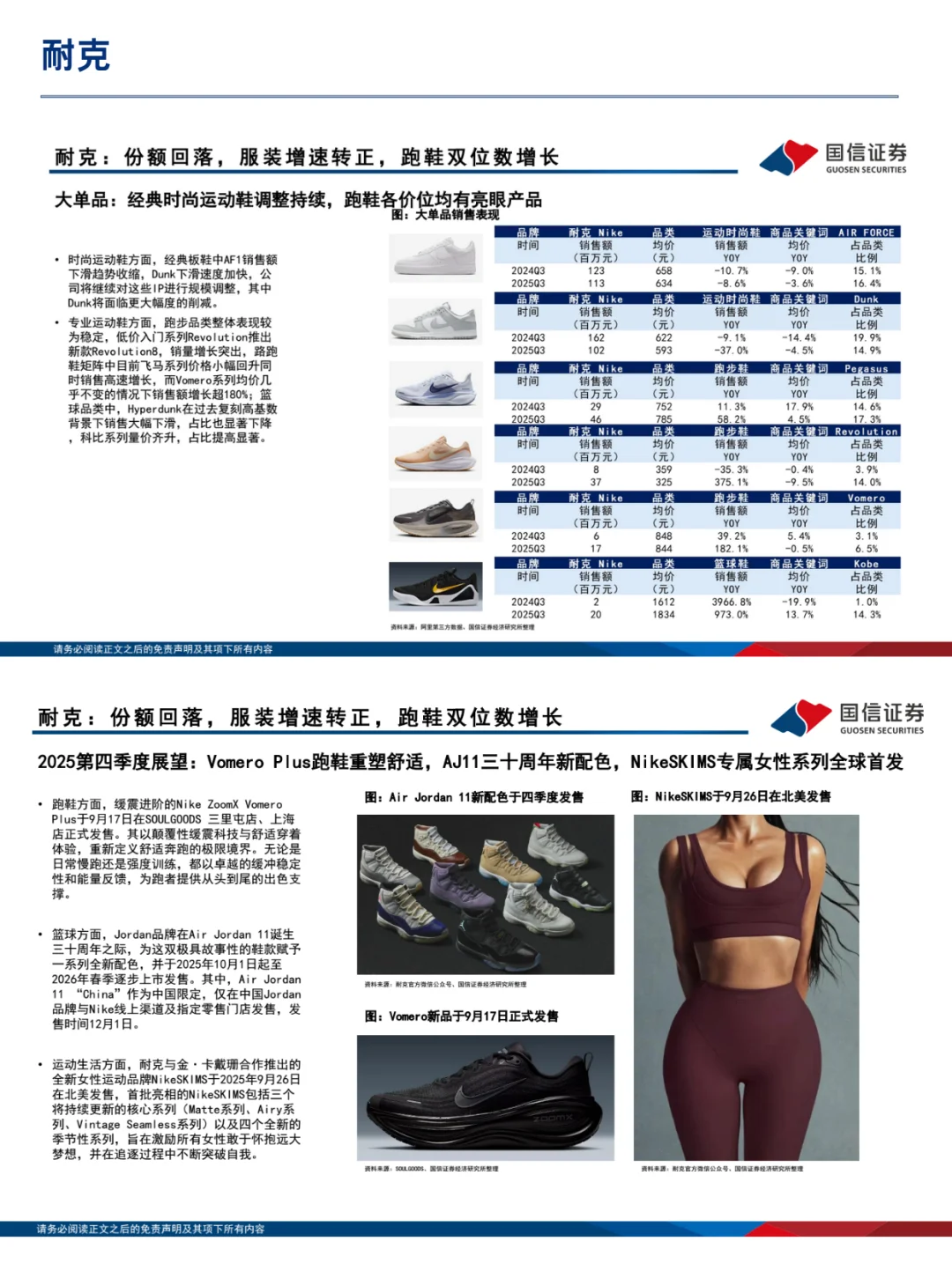 运动品牌战报 | 2025年Q3产品竞争回顾分析