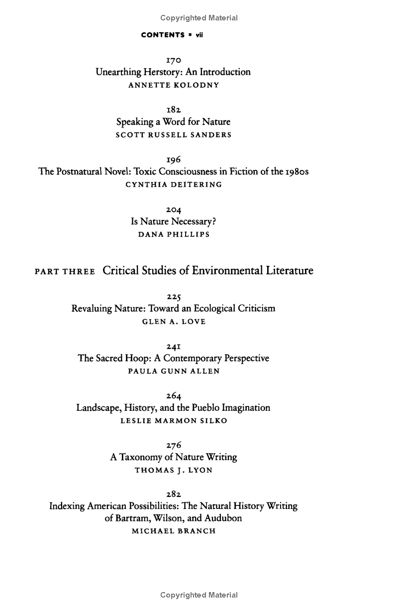 早期生态文学研究：生态批评读本