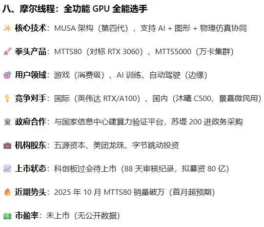 国产 GPU 厂商竞争力评价分析