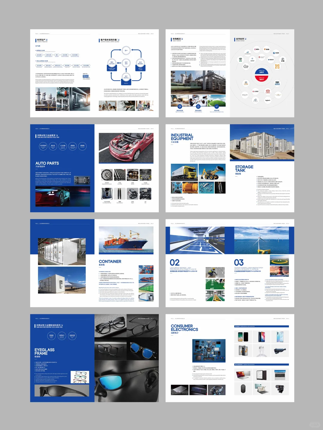 超多图片的科技涂料公司画册