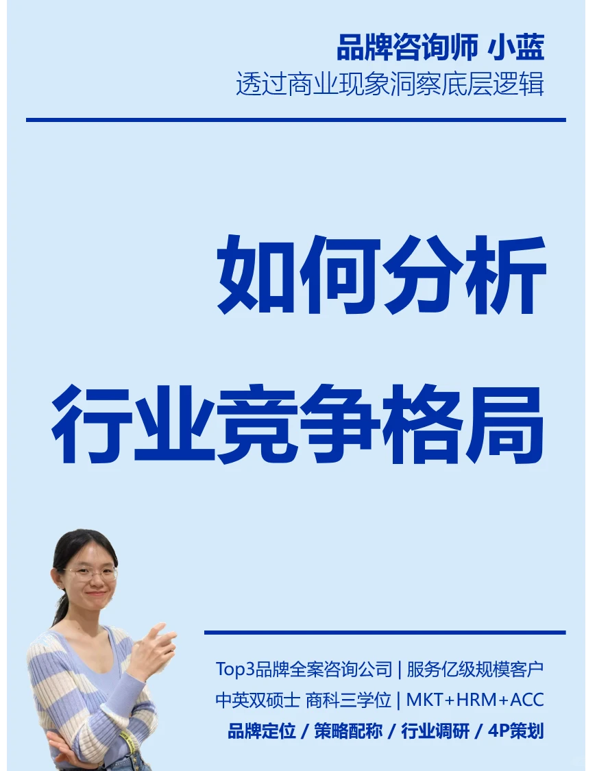 品牌咨询人｜行业竞争格局分析框架