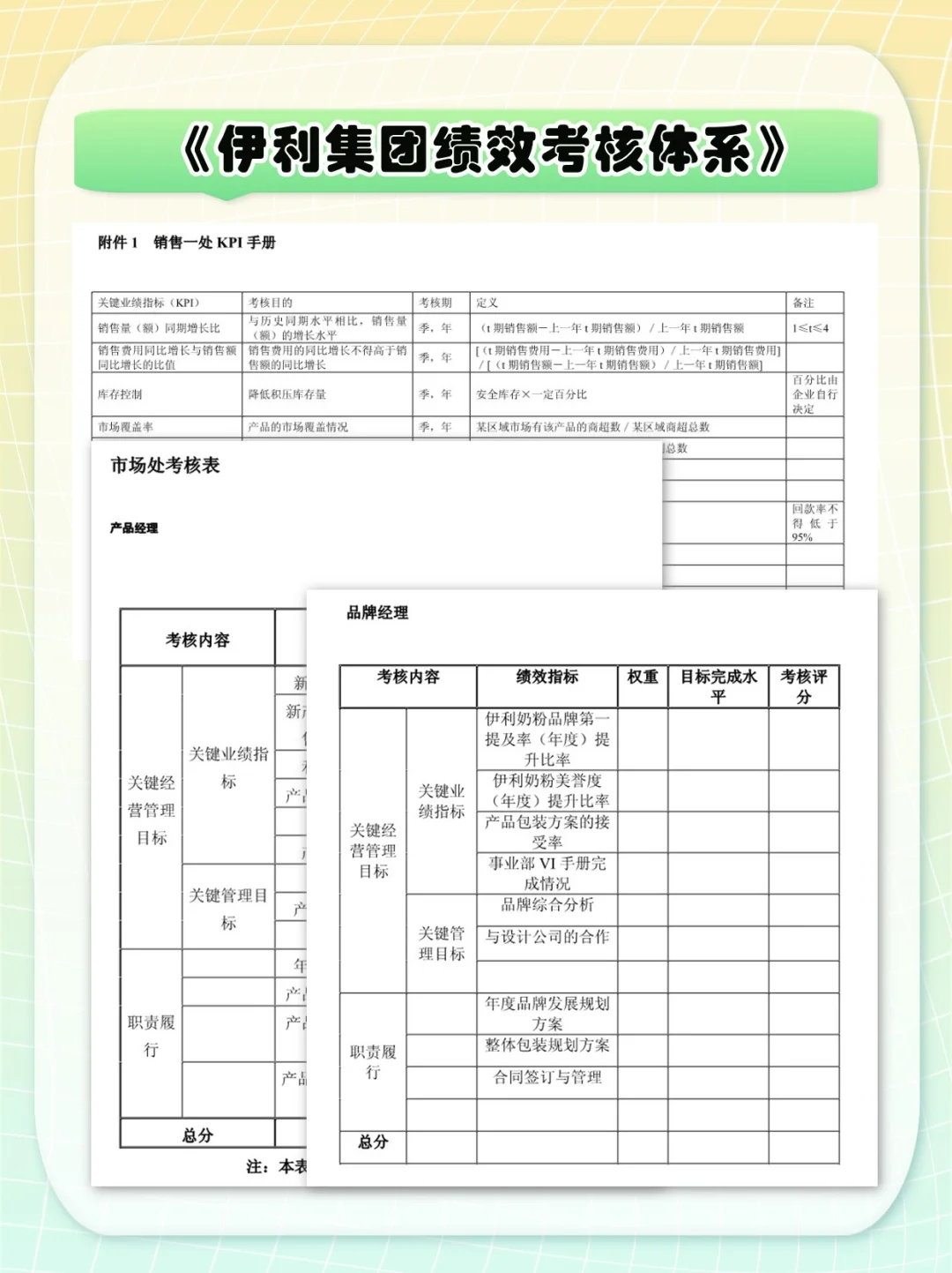 伊利绩效考核方法Ⅰ如何有技巧，也有温度！