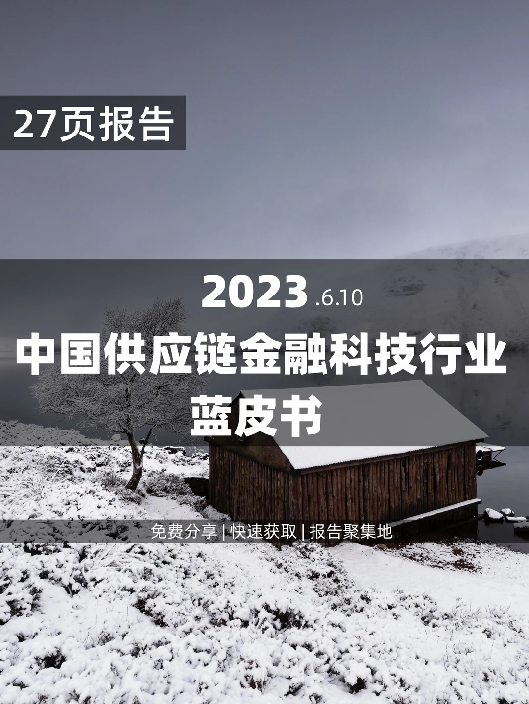 27页 | 2023中国供应链金融科技行业蓝皮书