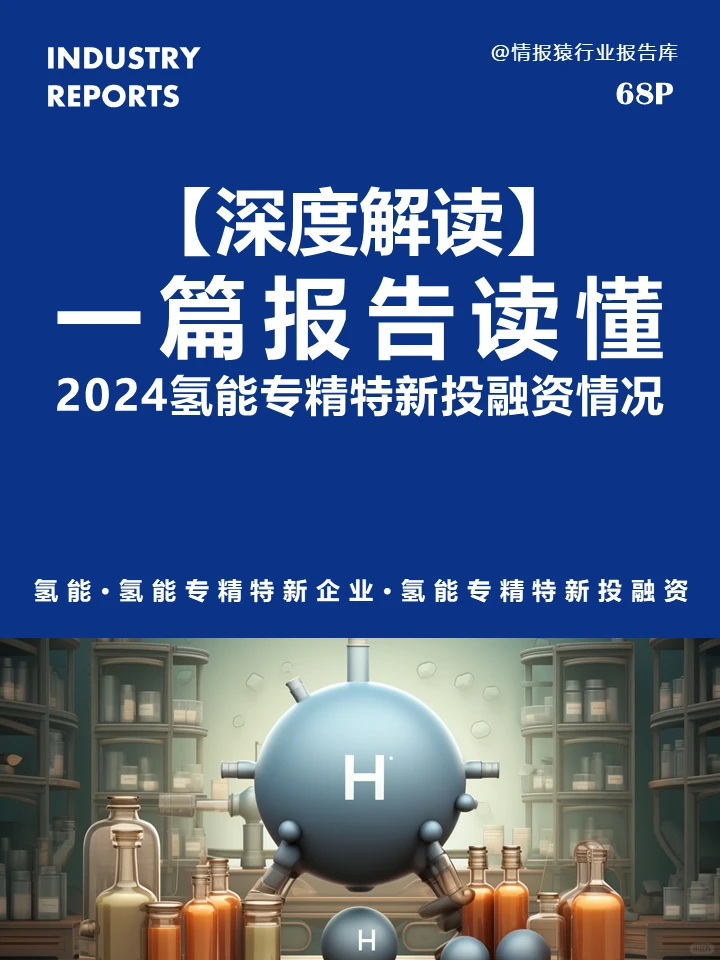 一篇报告读懂2024氢能专精特新投融资情况