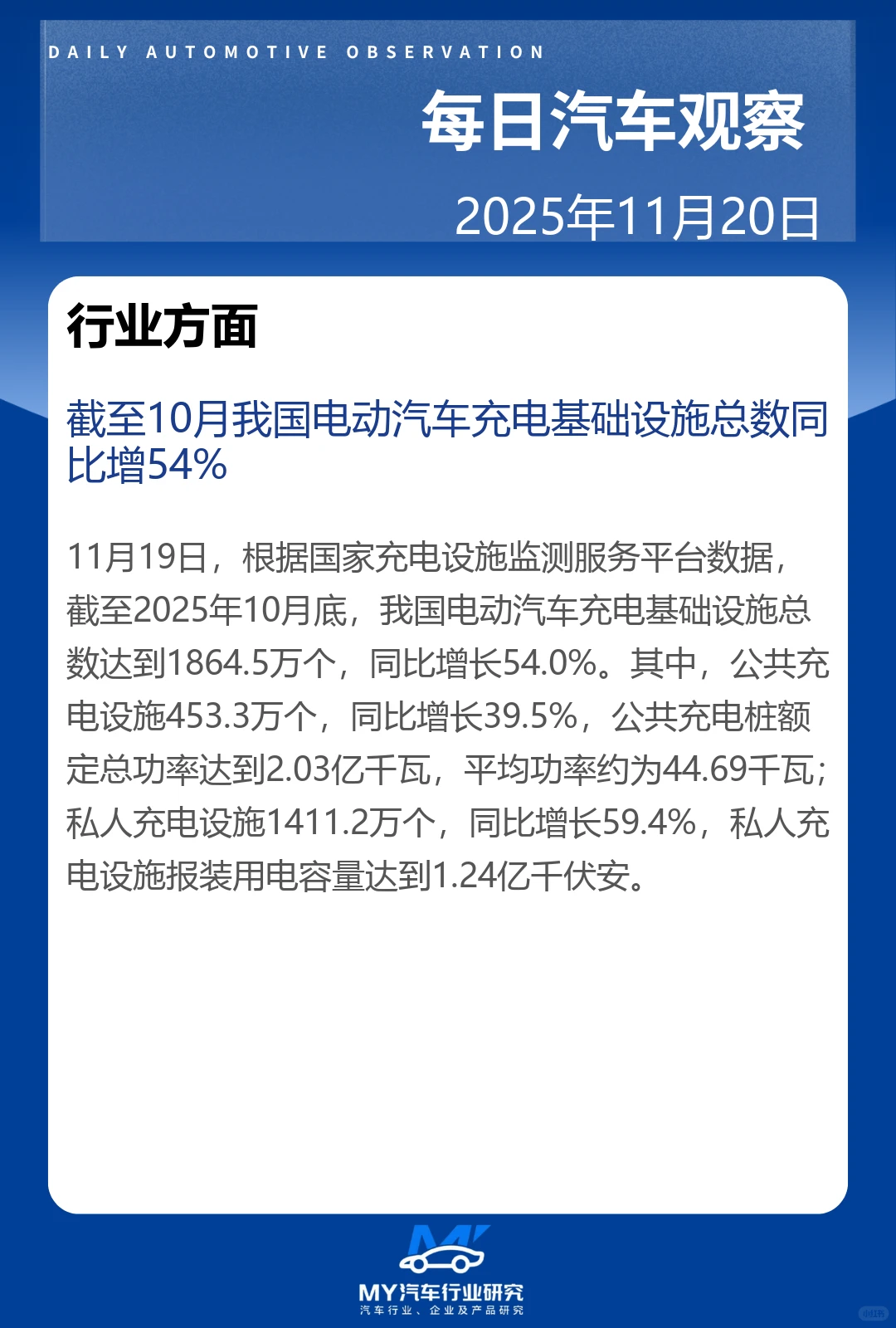 每日汽车观察 2025年11月20日
