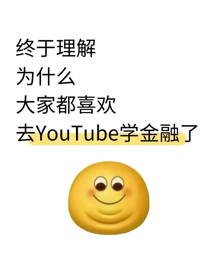 终于理解为什么大家都喜欢去YouTube学金融