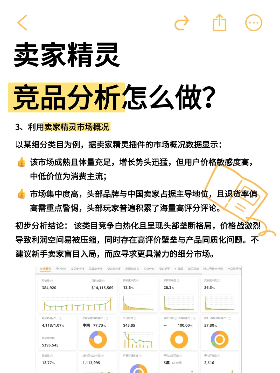 原来头部卖家都在用卖家精灵这么做竞品分析