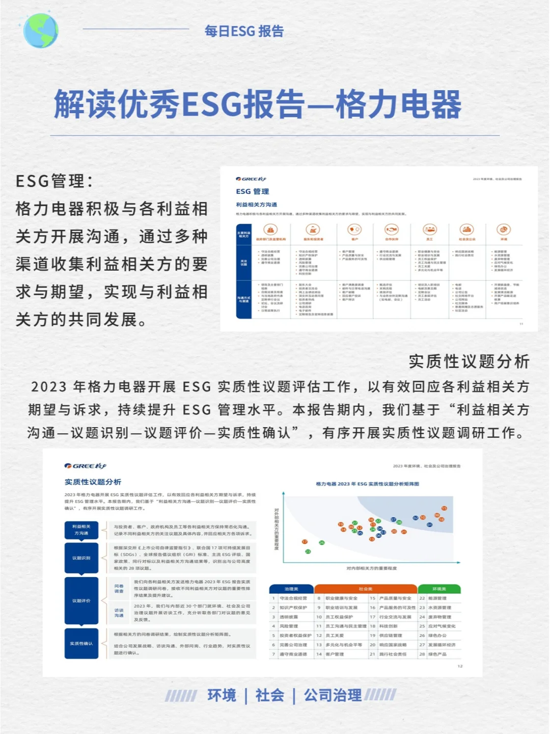 ESG优秀报告解读—格力电器