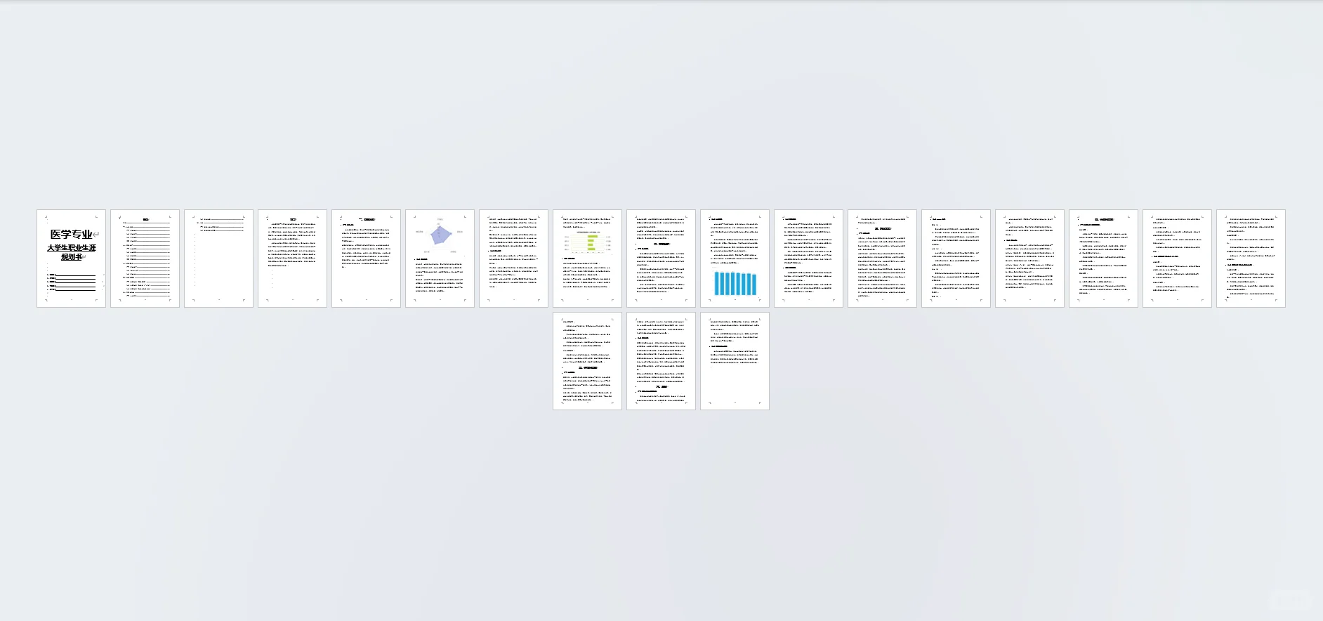 医学专业职业生涯规划书word➕PPT