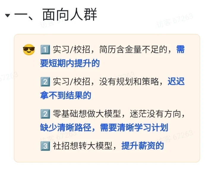 大模型1V1训练营报名啦丨零基础丨社招校招