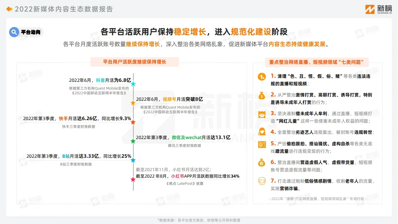2022新媒体内容生态数据报告 行业报告研究