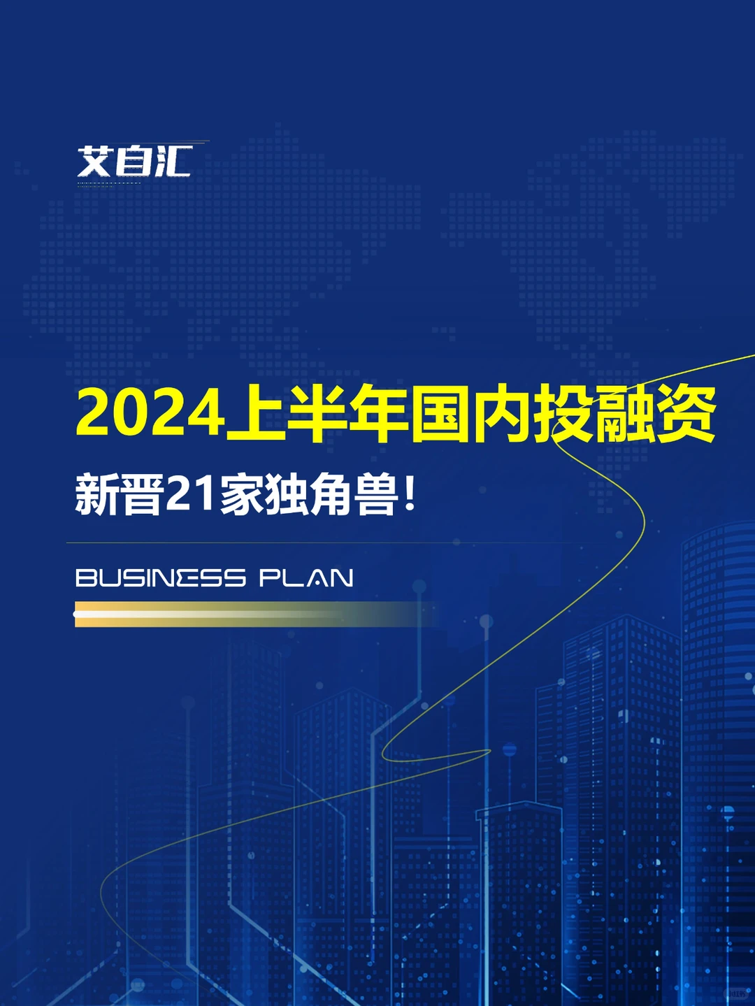 2024 上半年国内投融资动态！（代写bp)