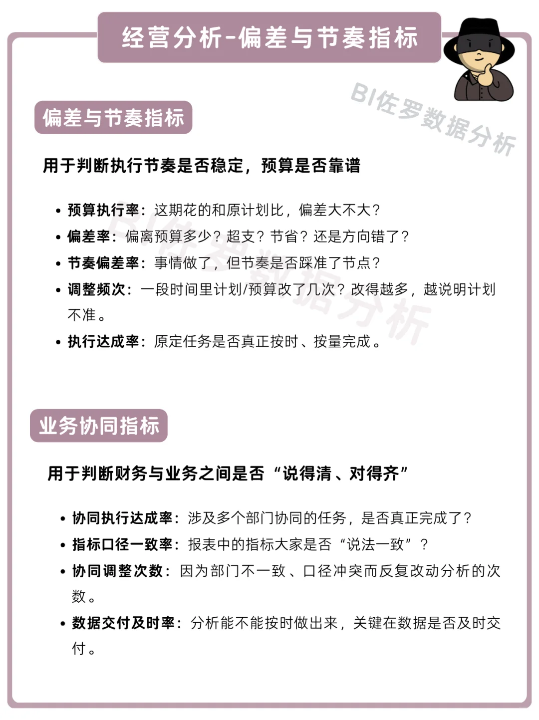 终于有人把经营分析核心指标整理出来啦