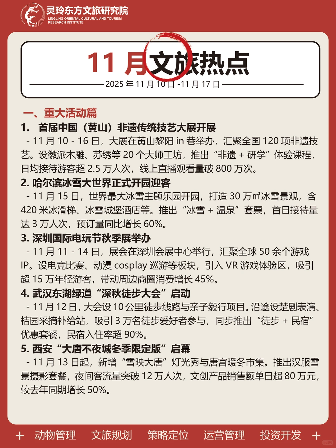 11月17日|一周文旅热点资讯