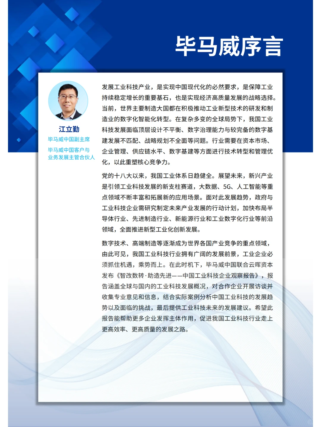 中国工业科技企业观察报告-毕马威