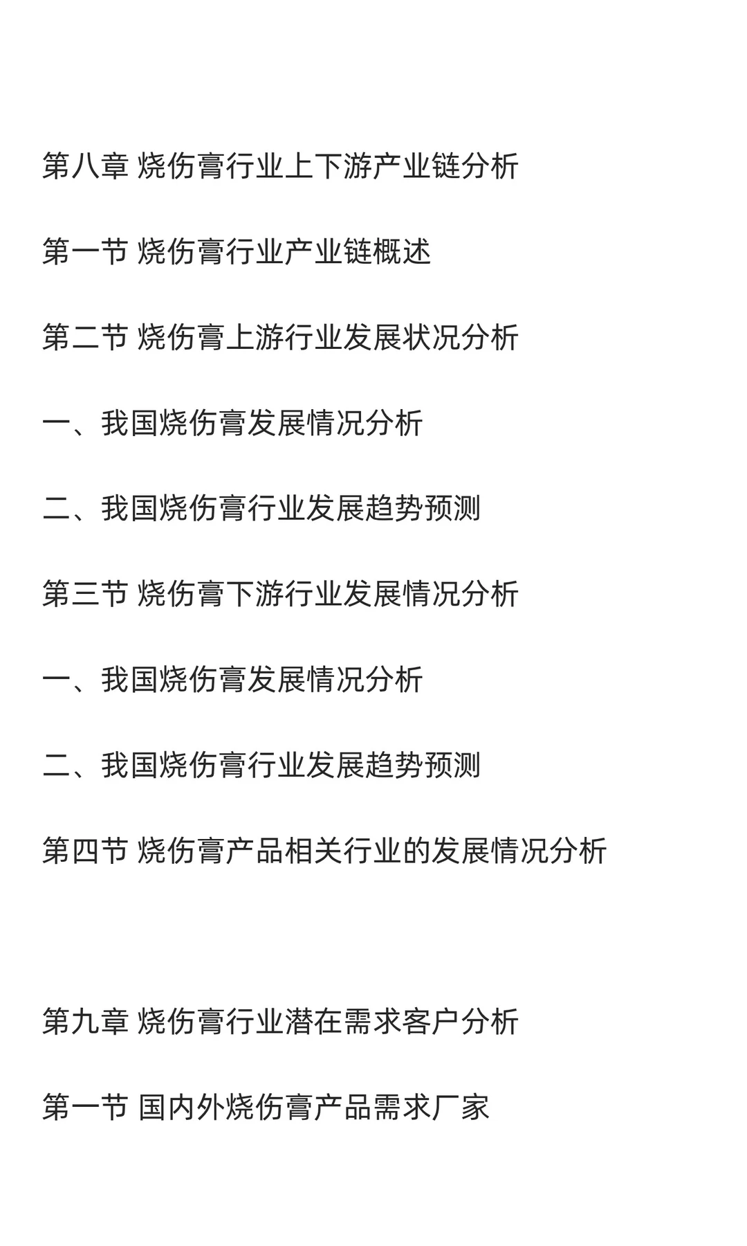 烧伤膏行业市场调研及发展前景分析预测