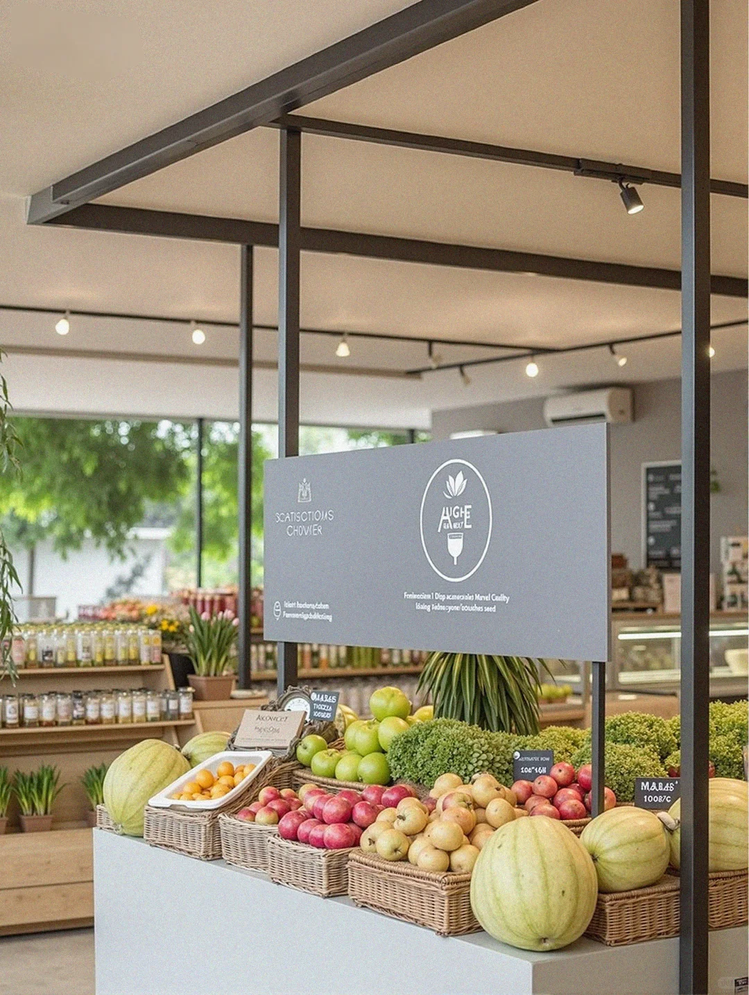 「公园+水果茶饮店」