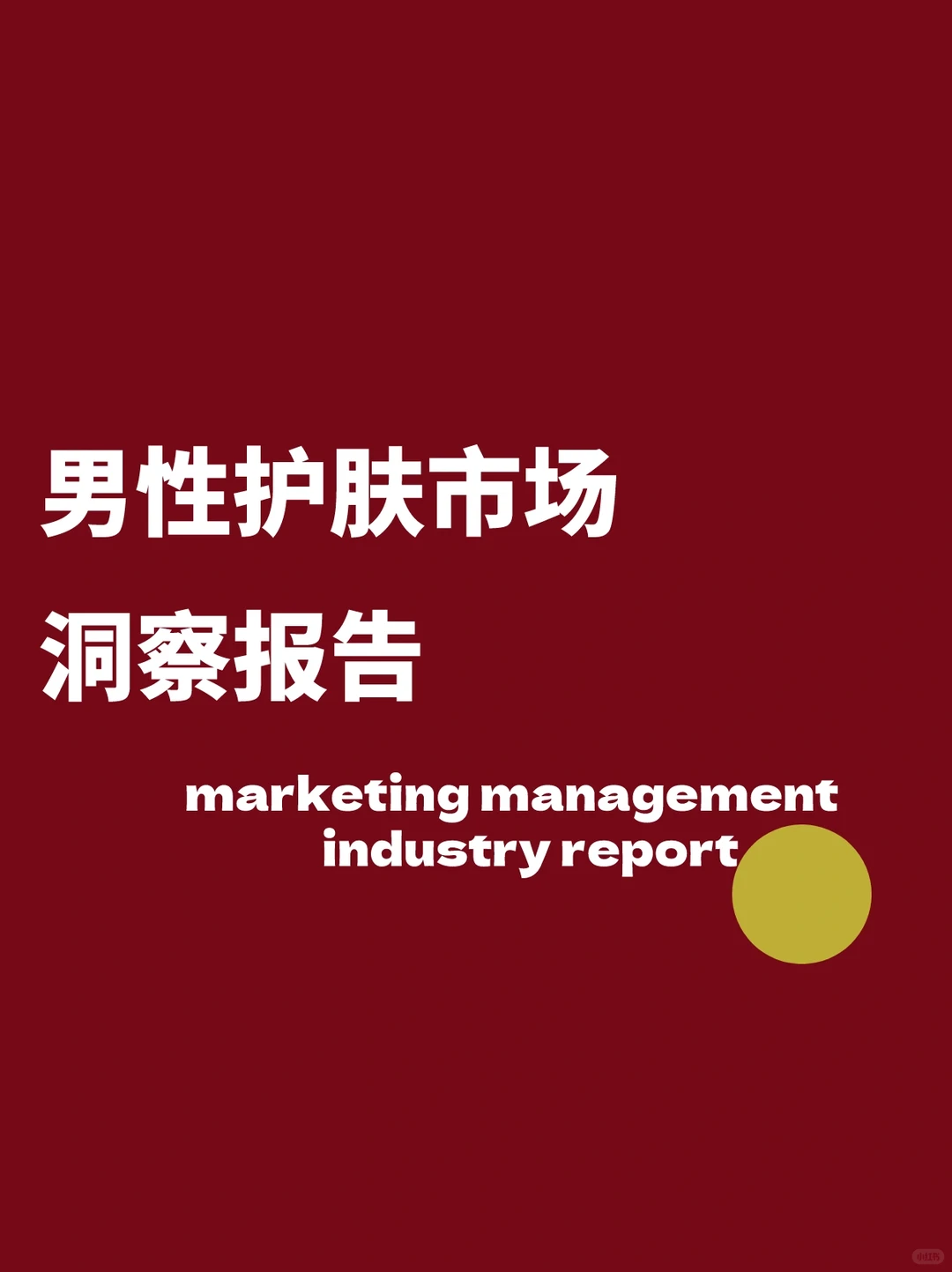 男性护肤市场洞察报告｜行业报告