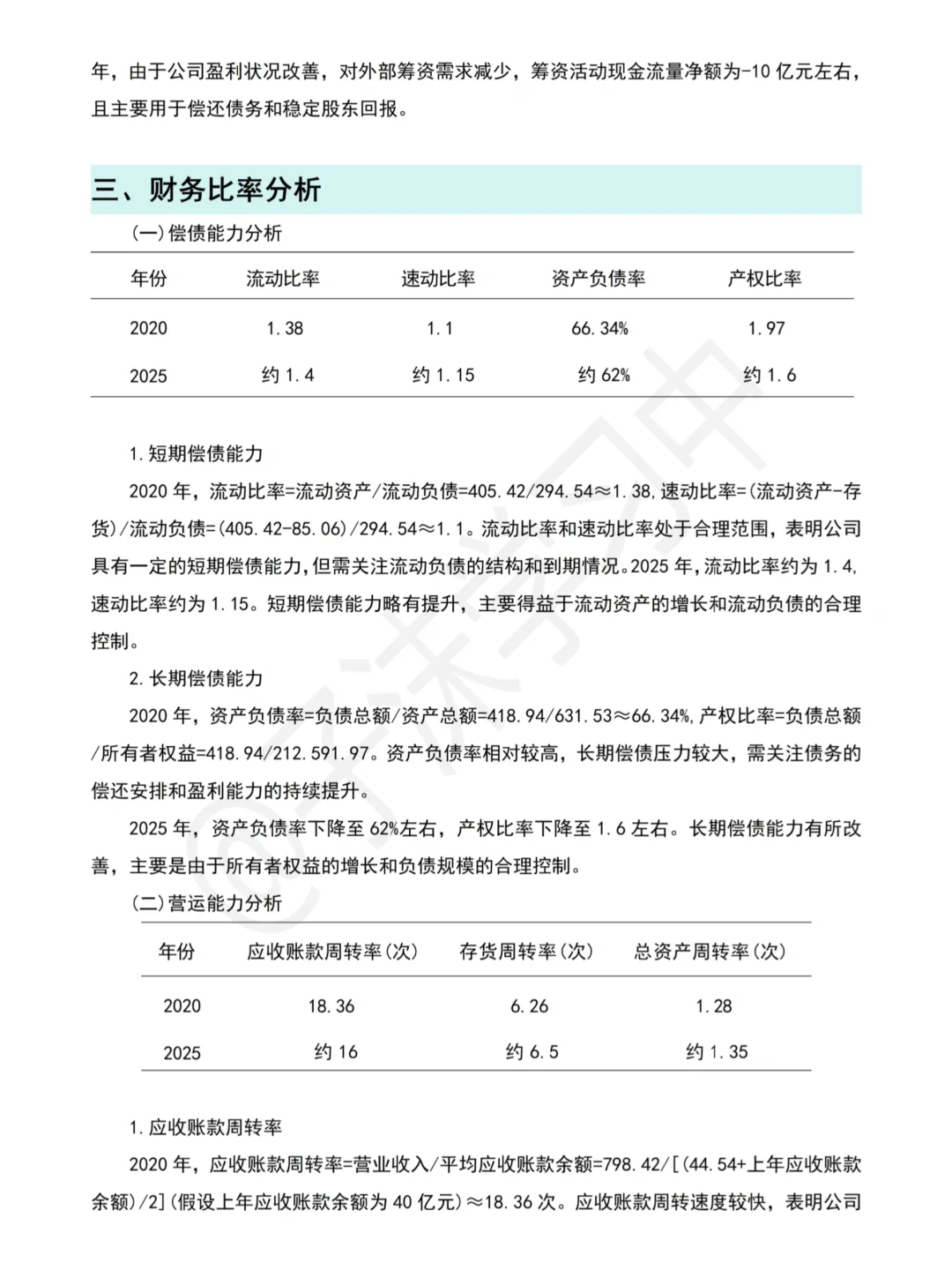 哇哈哈近五年财务分析报告就这样写完啦?