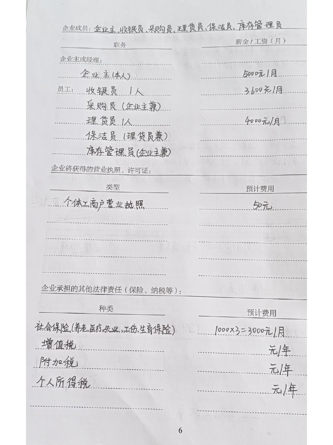 大学的SYB创业怎么写？这不就来了吗，哈哈