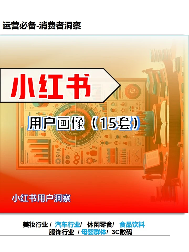 小红书平台消费者洞察/用户分析（15套）