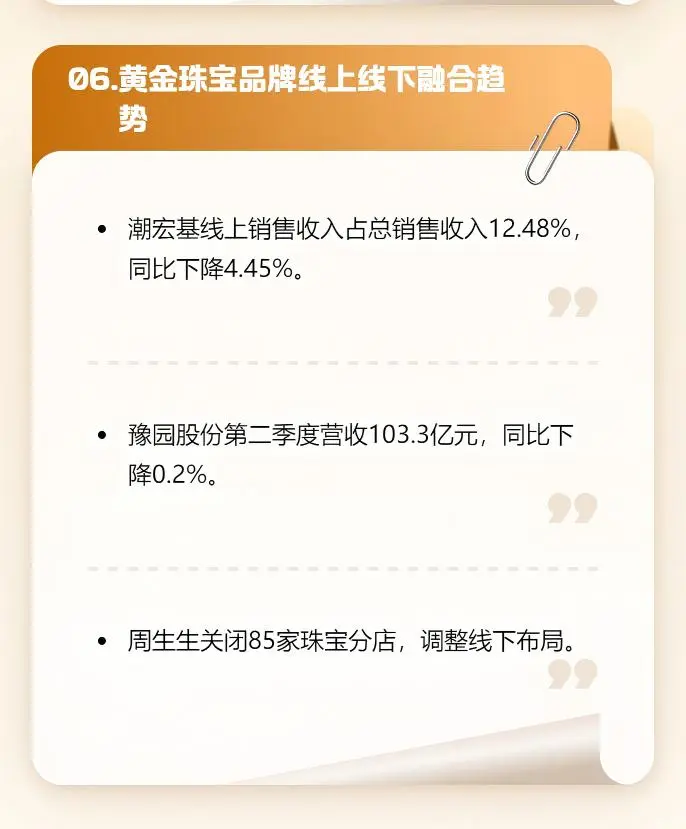 码住！一图看懂2025年上半年黄金珠宝行业