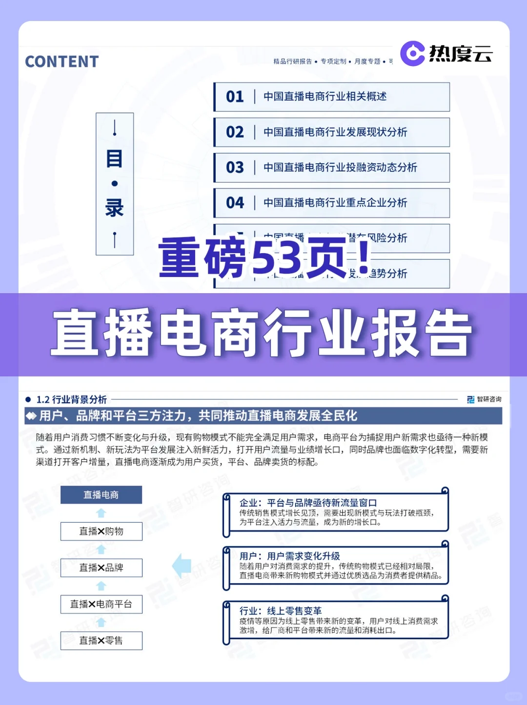 53页报告|直播电商行业研究报告分享?