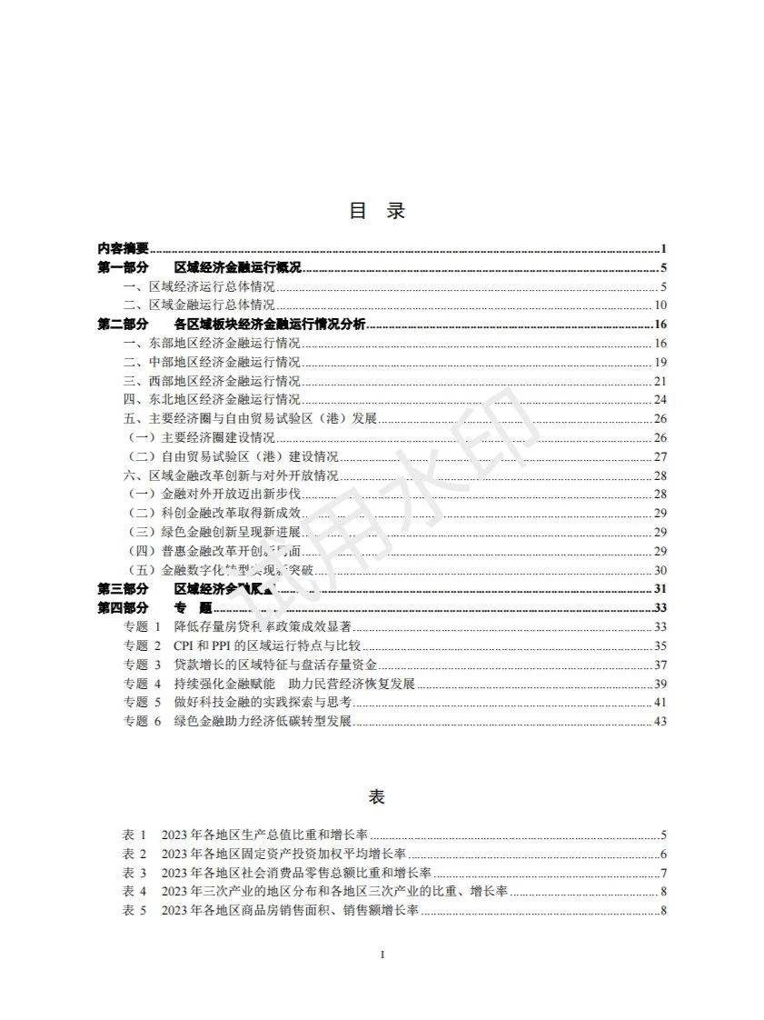 2024中国区域金融运行报告