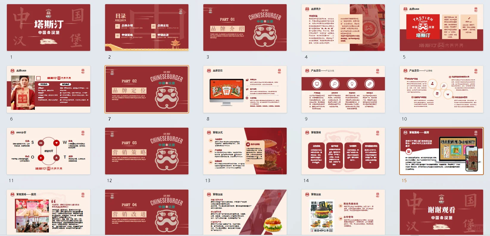 是谁还没有这份塔斯汀中国汉堡营销案例分析