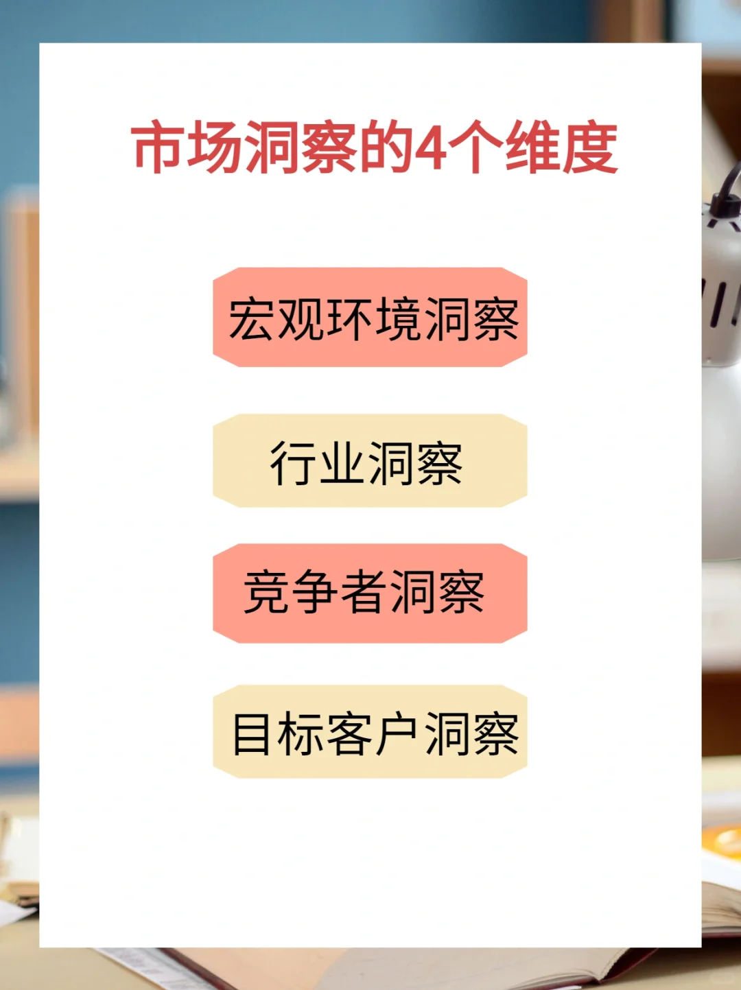 营销笔记二：4个维度，5个模型做好市场洞察