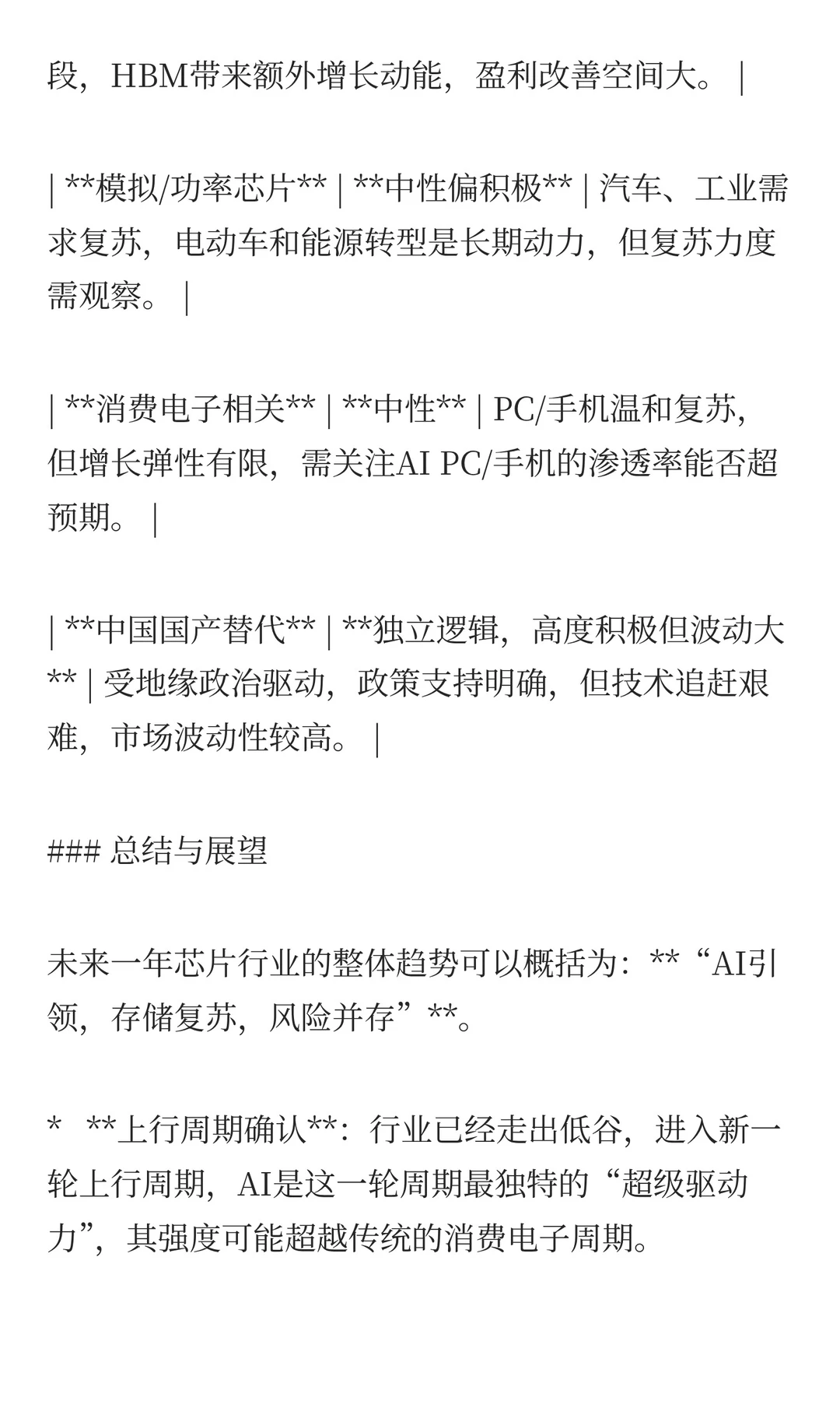 芯片行业板块未来1年的趋势