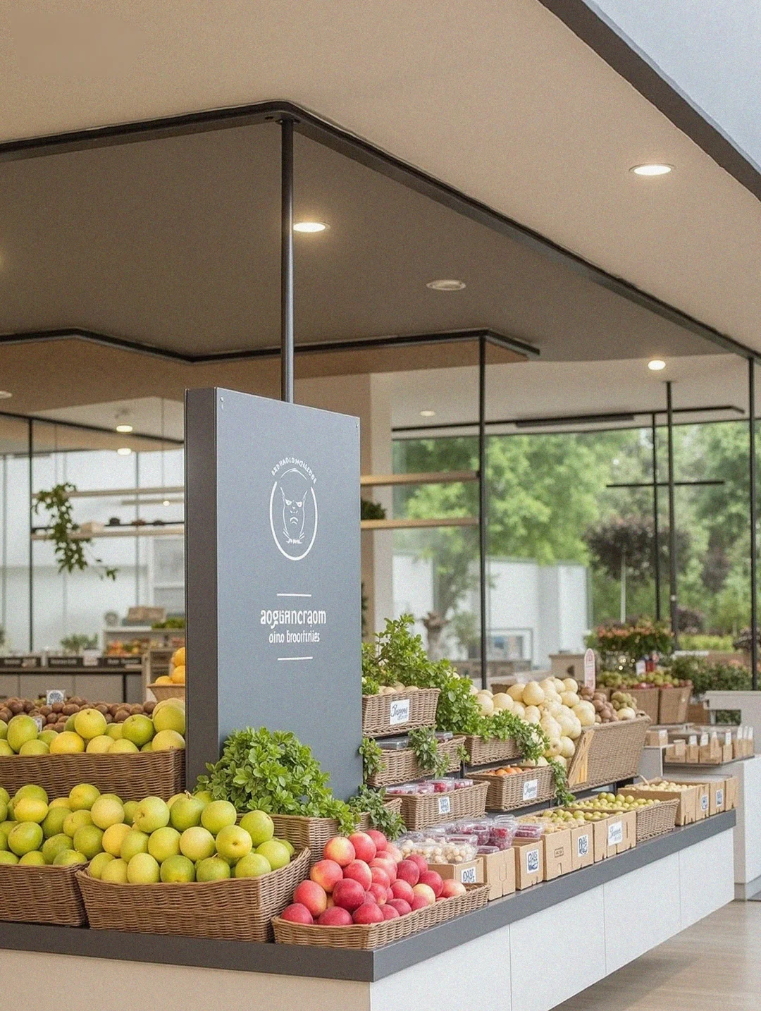 「公园+水果茶饮店」