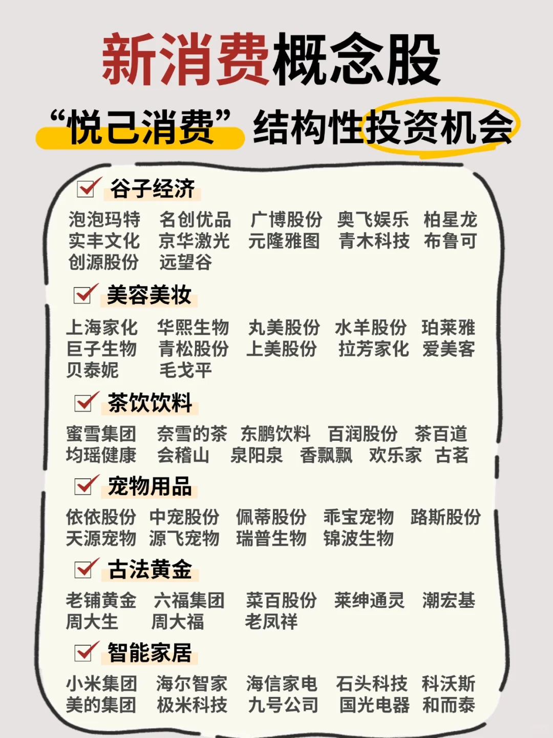新消费 “悦己消费”驱动的结构性投资机会