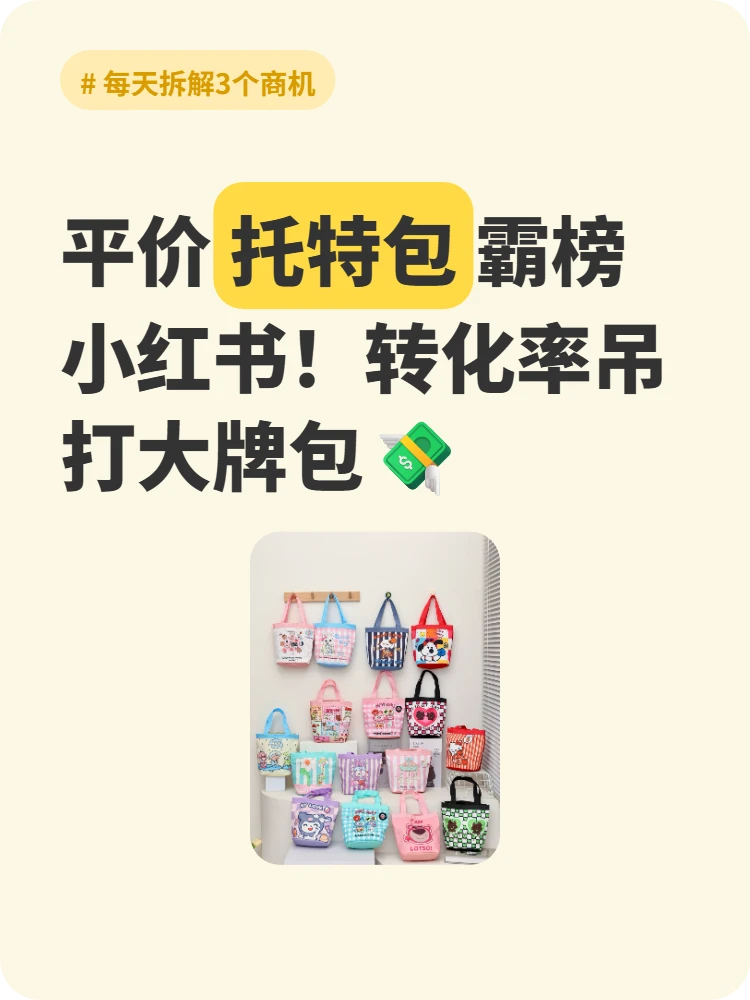 平价托特包霸榜小红书！转化率吊打大牌包