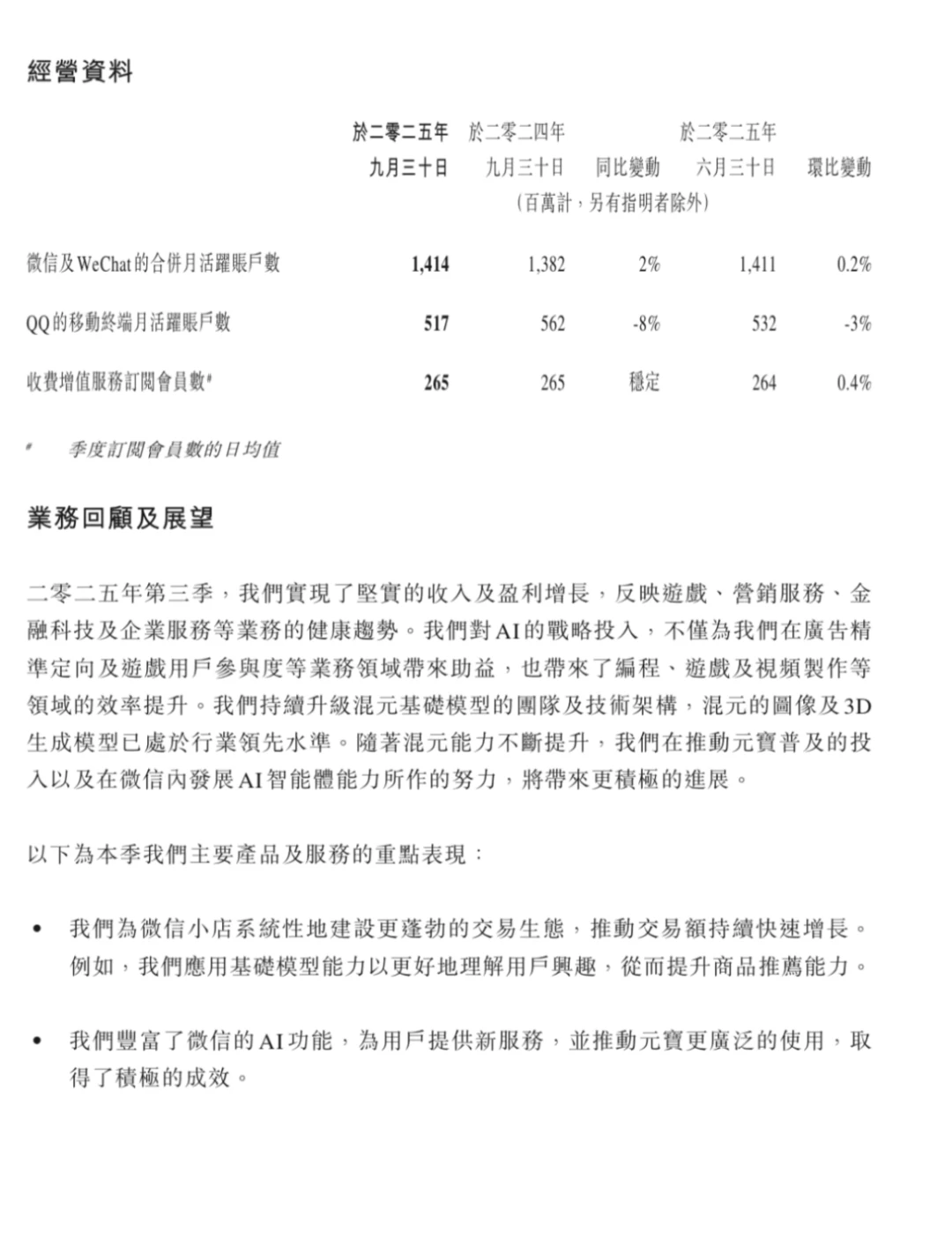 腾讯三季度财报 简单分析 -1-