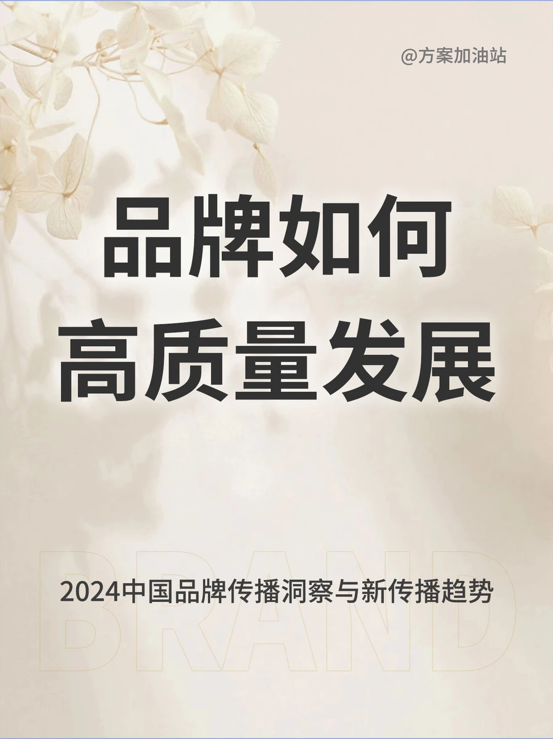 品牌高质量发展的五大关键丨品牌传播洞察