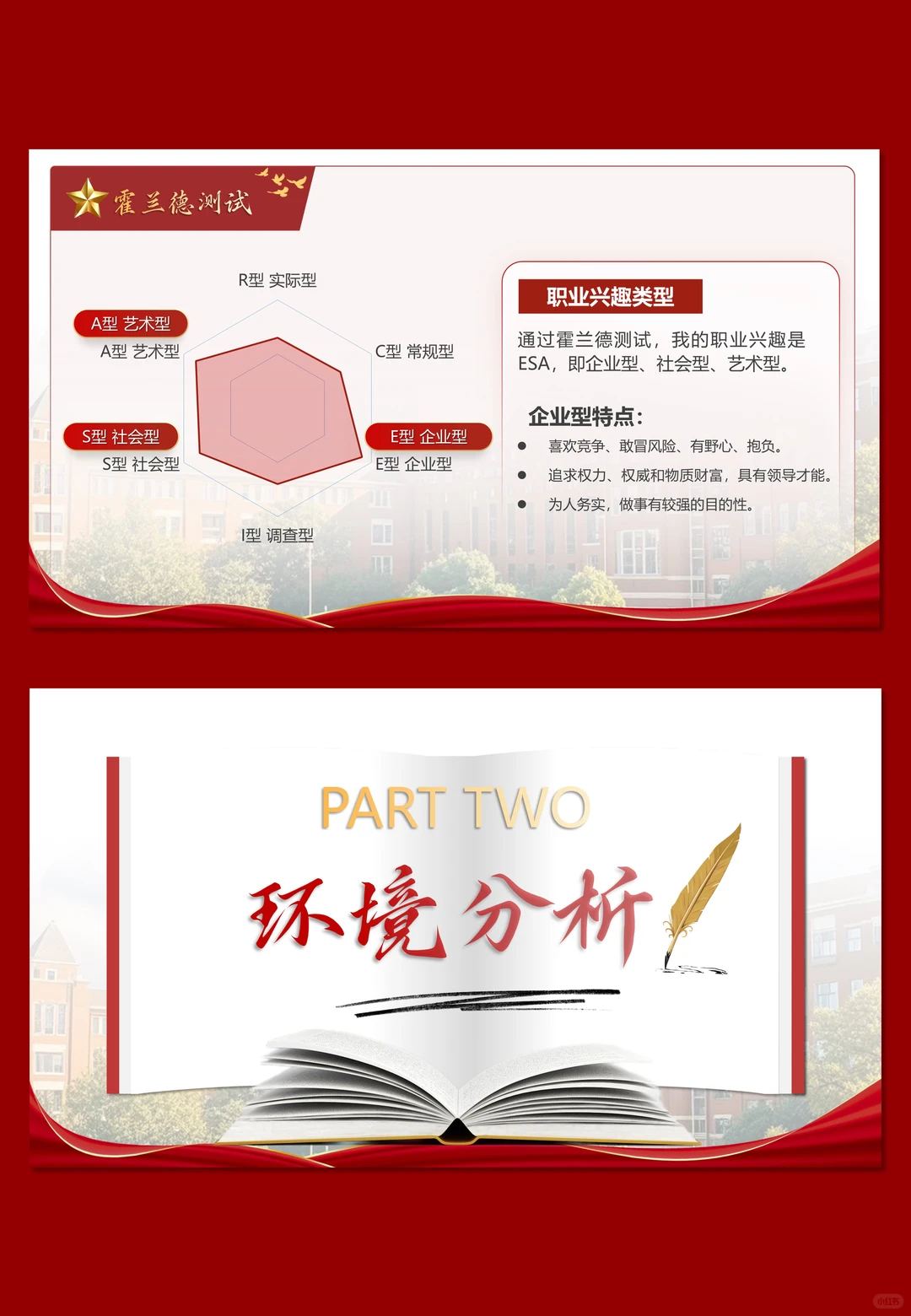 红色大气的职业生涯规划ppt做好啦，谁要！