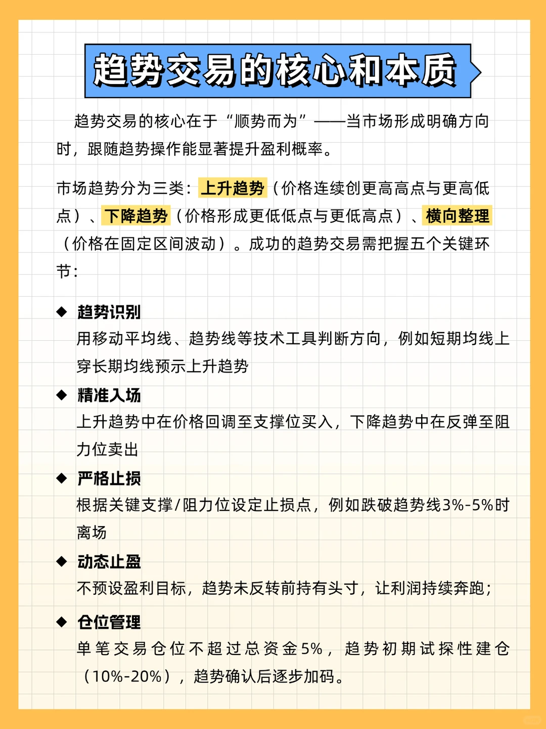 趋势交易的核心和本质是什么?