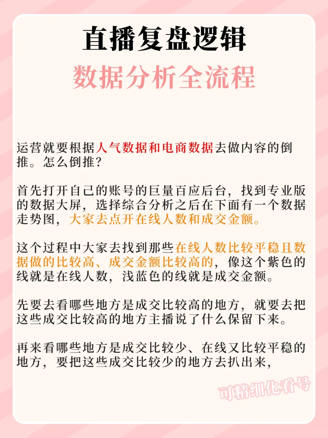 直播复盘逻辑?数据分析全流程