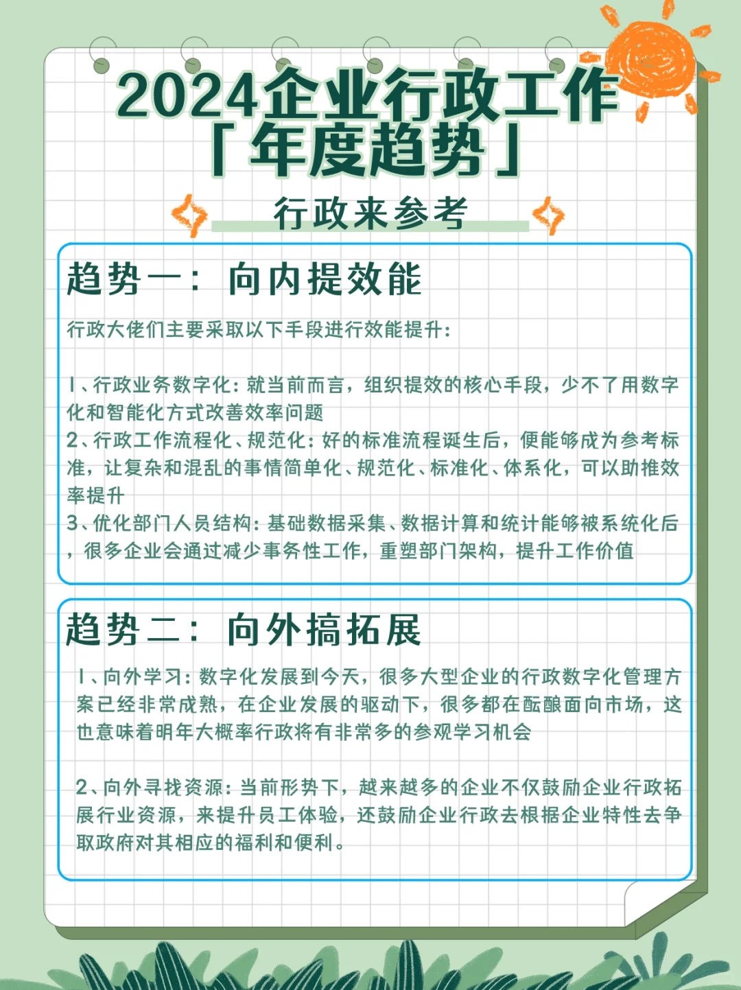 2024企业行政工作「年度趋势」