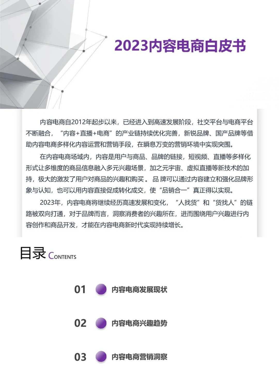 2023内容电商白皮书|行业研究