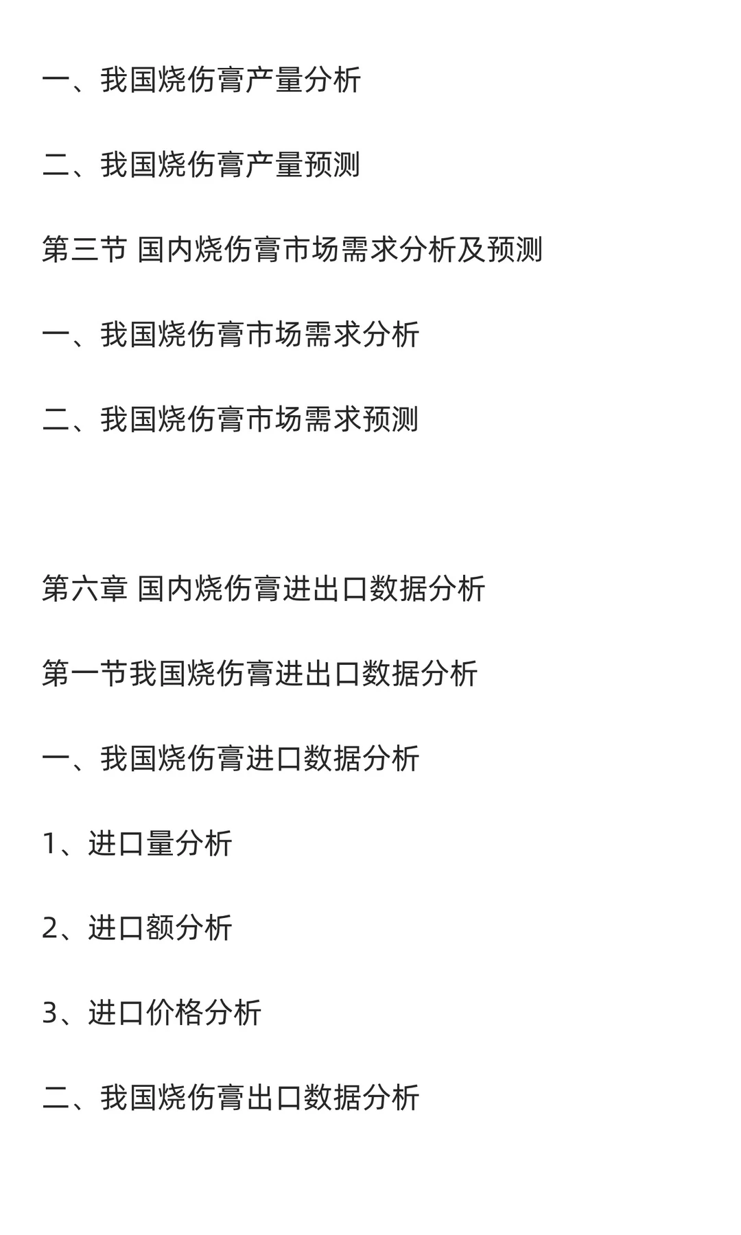 烧伤膏行业市场调研及发展前景分析预测
