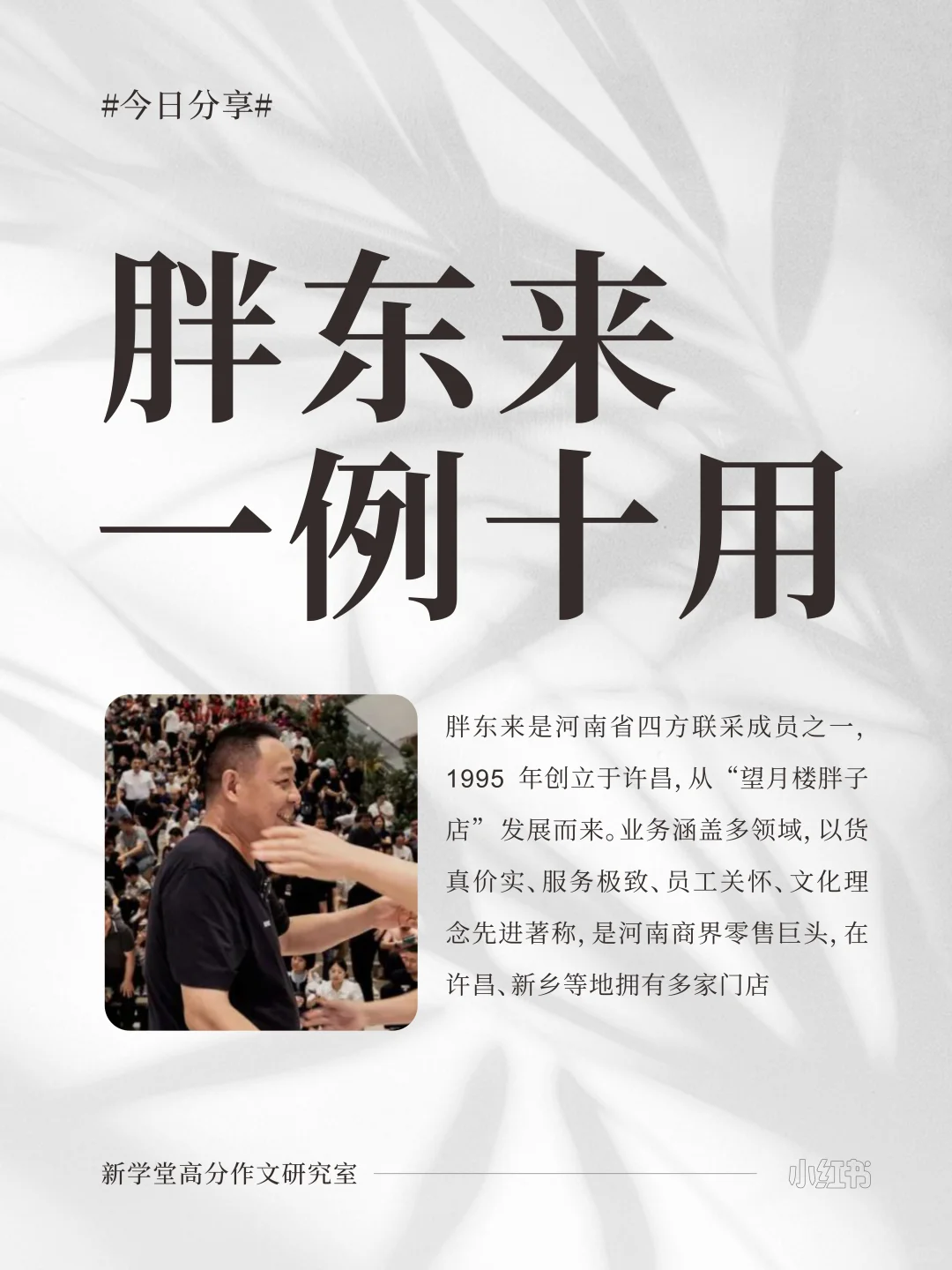 人物素材｜一例十用·胖东来