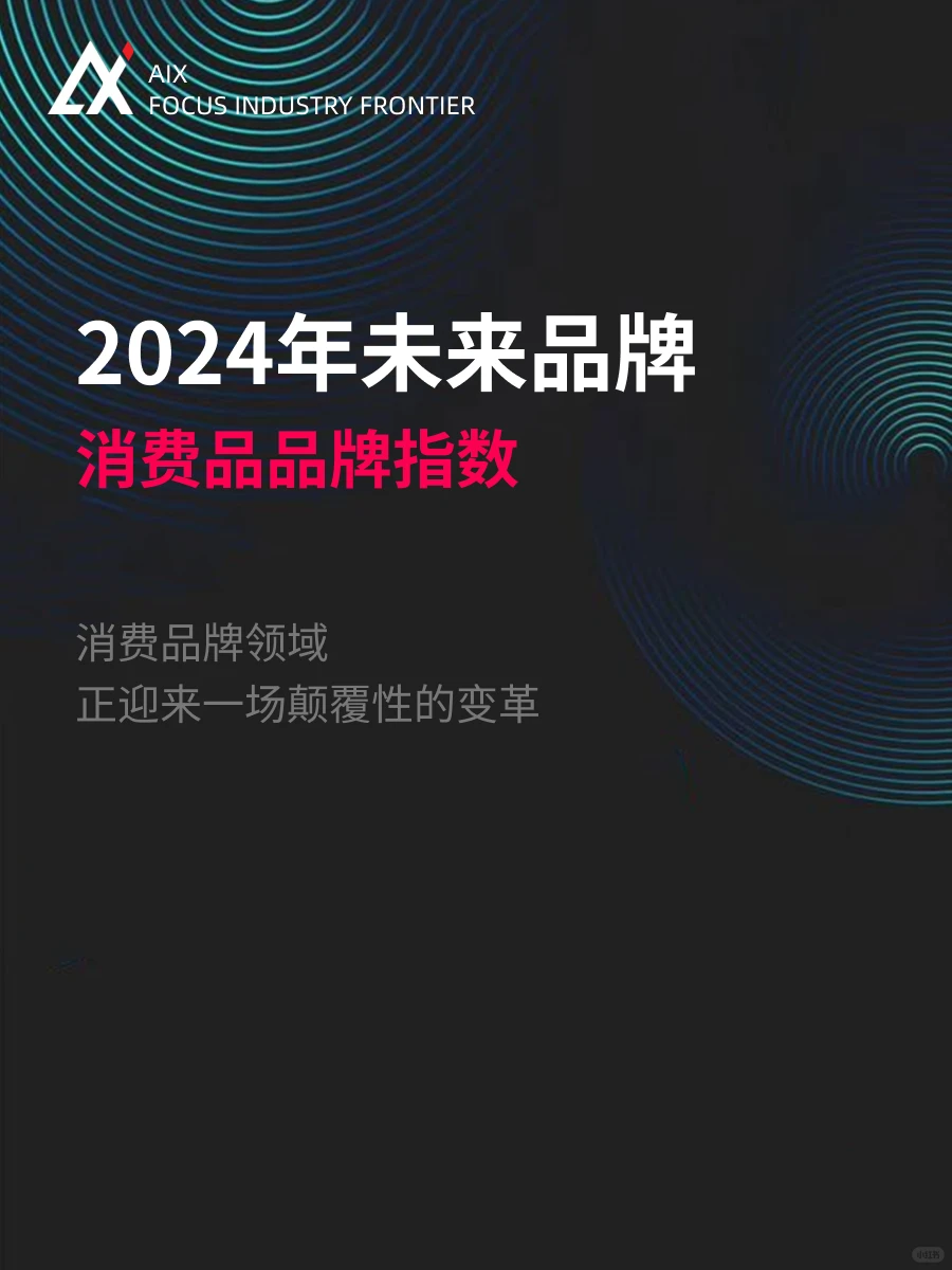 2024未来品牌消费品品牌指数报告