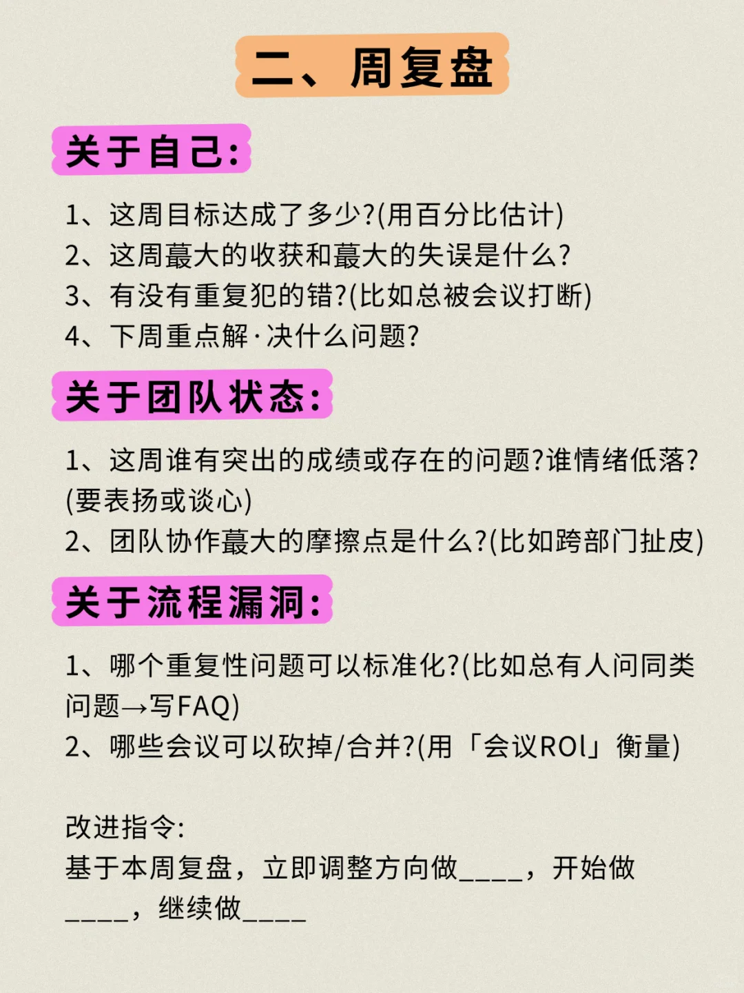 顶级复盘，优秀管理者必用的顶级复盘❗️