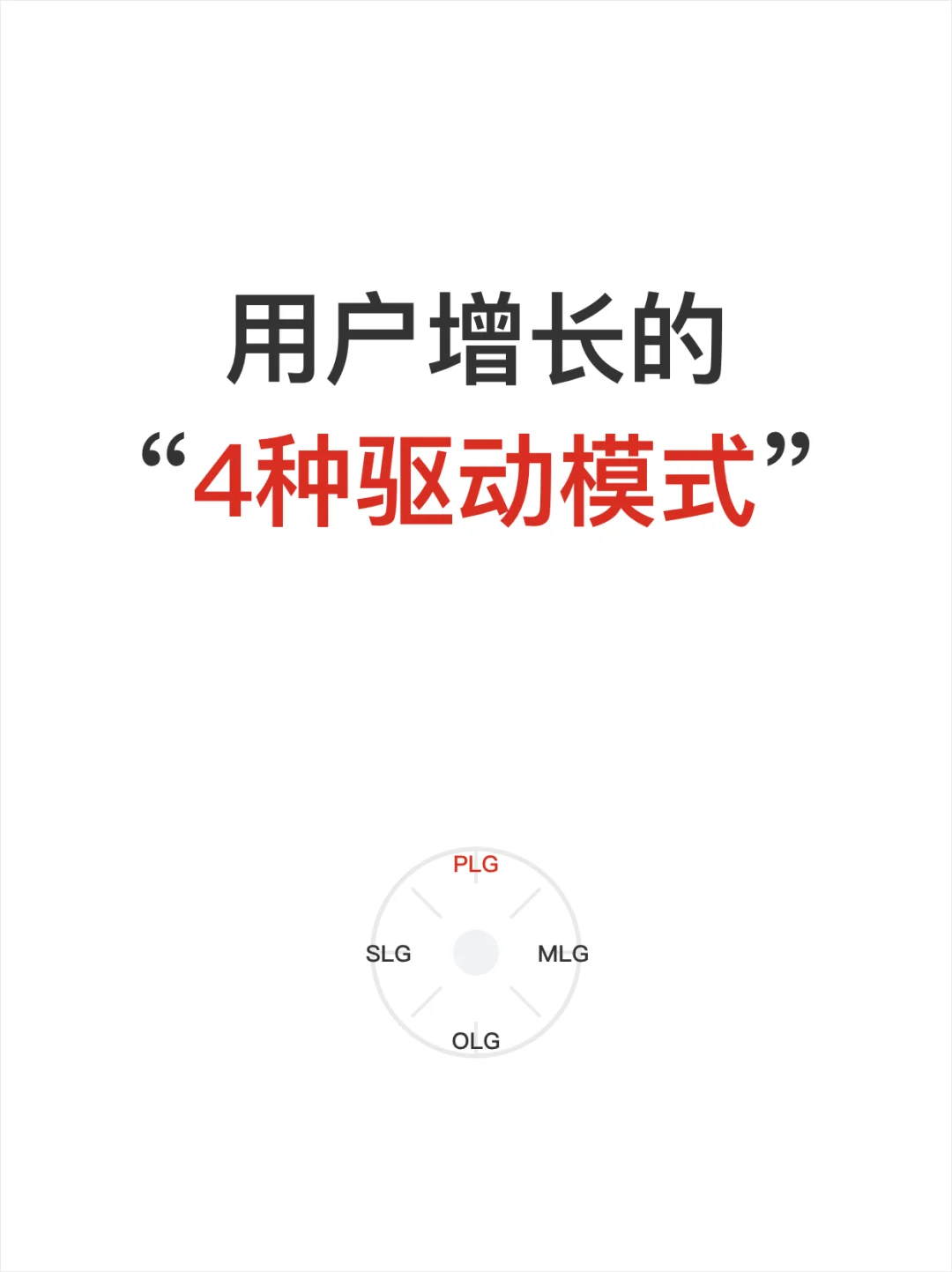 用户增长的4种驱动模式