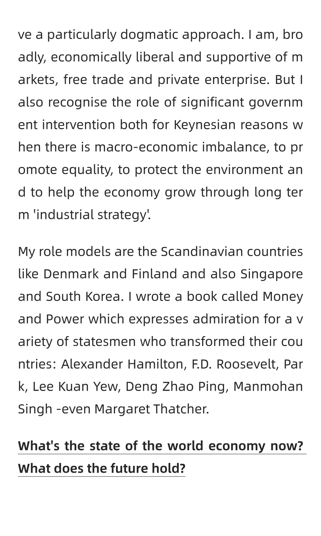 答网友问：世界经济怎么了？英国还行吗？