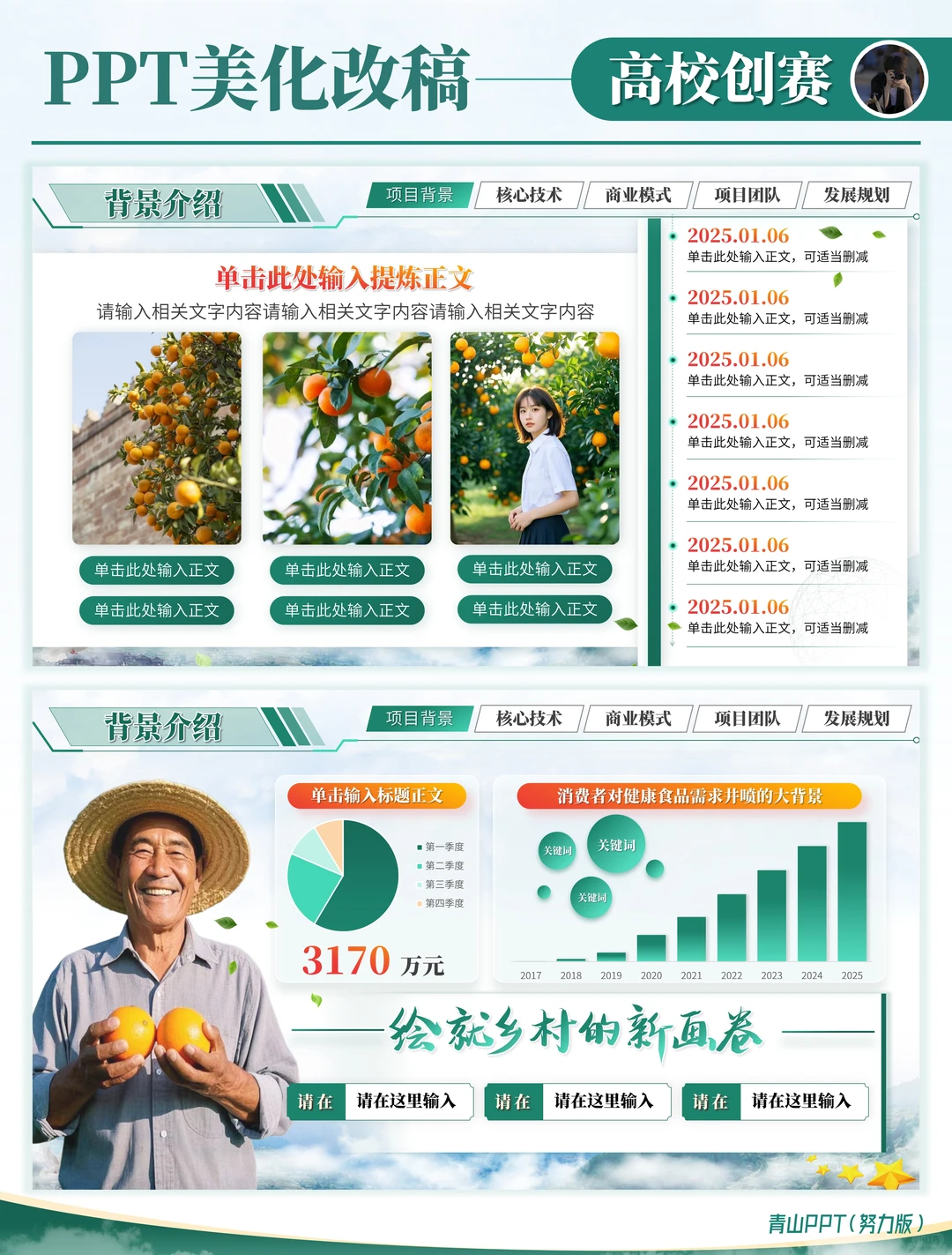 助力乡村✨创新大赛高分PPT案例分享