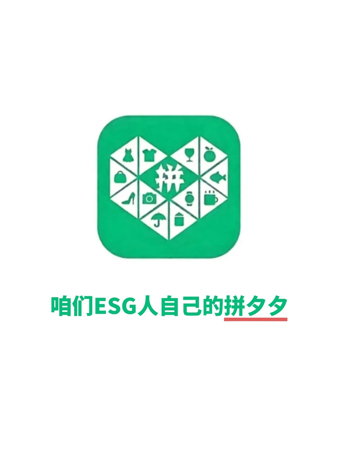 咱们ESG人有自己的拼夕夕